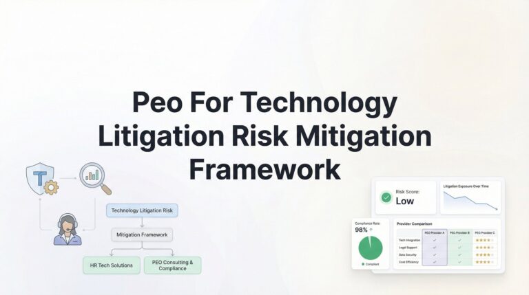 PEO for Technology Litigation Risk Mitigation: A Practical Framework for Tech Companies