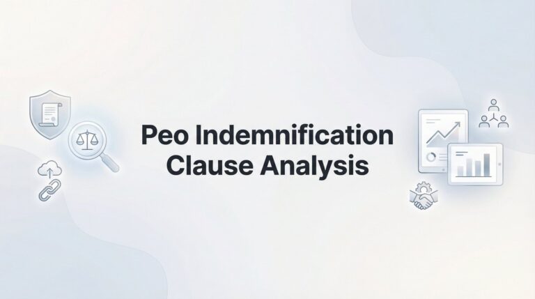 PEO Indemnification Clause Analysis: What Business Owners Need to Know Before Signing