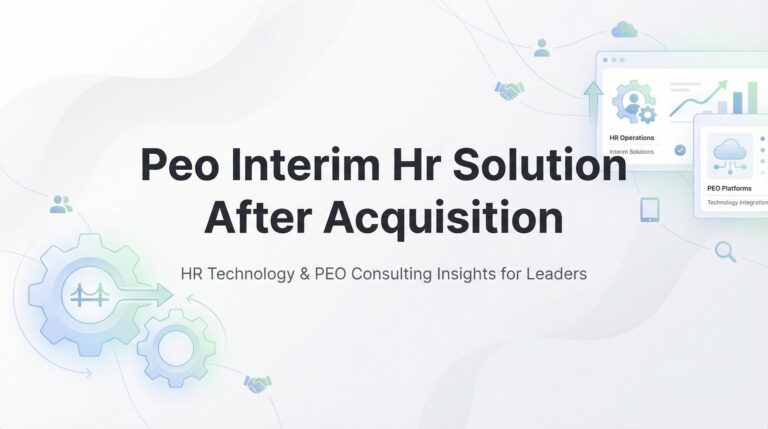 PEO as an Interim HR Solution After Acquisition: A Practical Guide for Business Owners