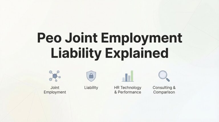 PEO Joint Employment Liability Explained: What Business Owners Actually Need to Know