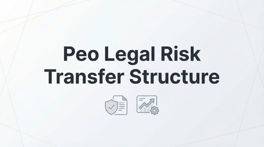 PEO Legal Risk Transfer Structure: What Actually Shifts and What Stays With You