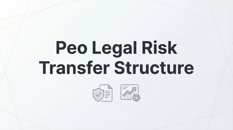 PEO Legal Risk Transfer Structure: What Actually Shifts and What Stays With You