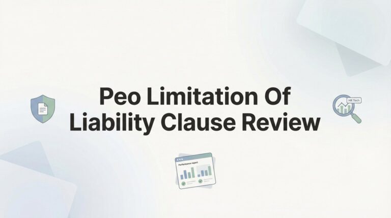 PEO Limitation of Liability Clause Review: What Business Owners Need to Know Before Signing