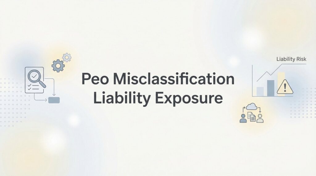 PEO Misclassification Liability Exposure: What Business Owners Actually Risk