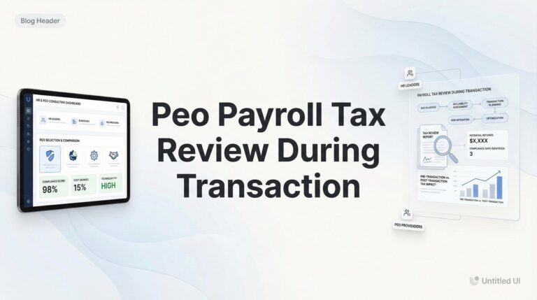 7 Essential Strategies for PEO Payroll Tax Review During a Business Transaction
