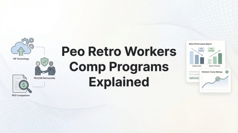 PEO Retro Workers Comp Programs Explained: How Retrospective Rating Affects Your Bottom Line