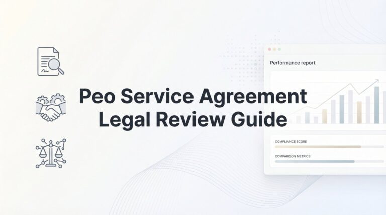 How to Review Your PEO Service Agreement: A Legal Checklist for Business Owners