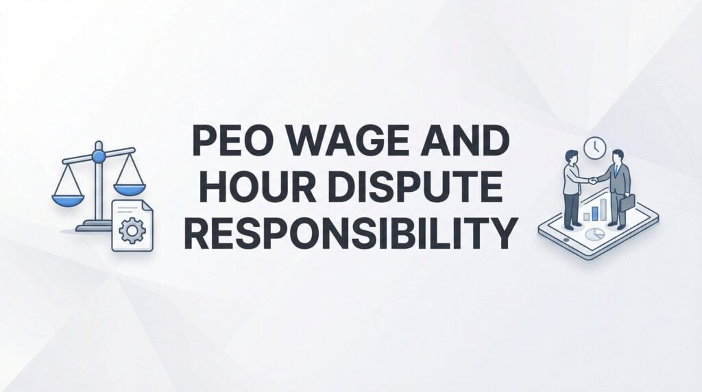 PEO Wage and Hour Dispute Responsibility: Who’s Actually On the Hook?
