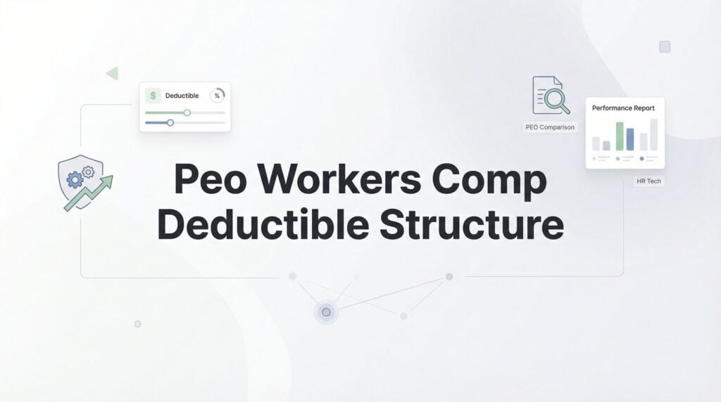 PEO Workers Comp Deductible Structure: How It Works and What You’ll Actually Pay