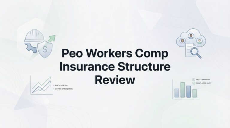 PEO Workers Comp Insurance Structure Review: What You’re Actually Paying For