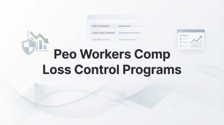 7 PEO Workers Comp Loss Control Programs That Actually Reduce Claims