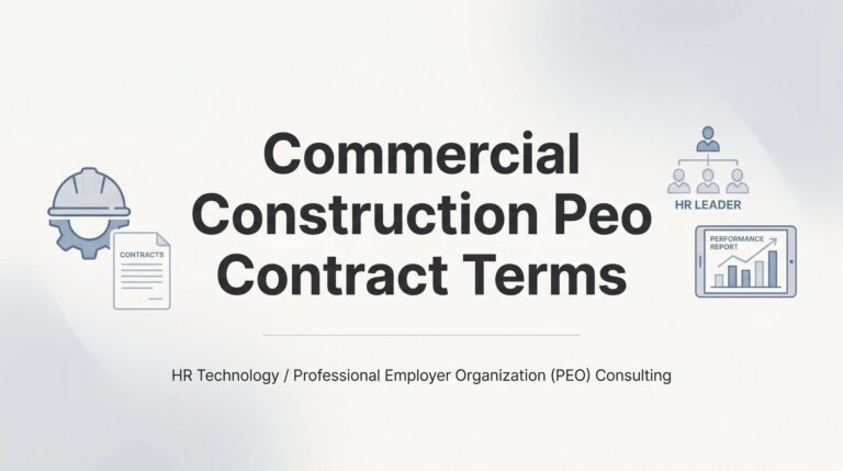 Commercial Construction PEO Contract Terms: What to Negotiate Before You Sign