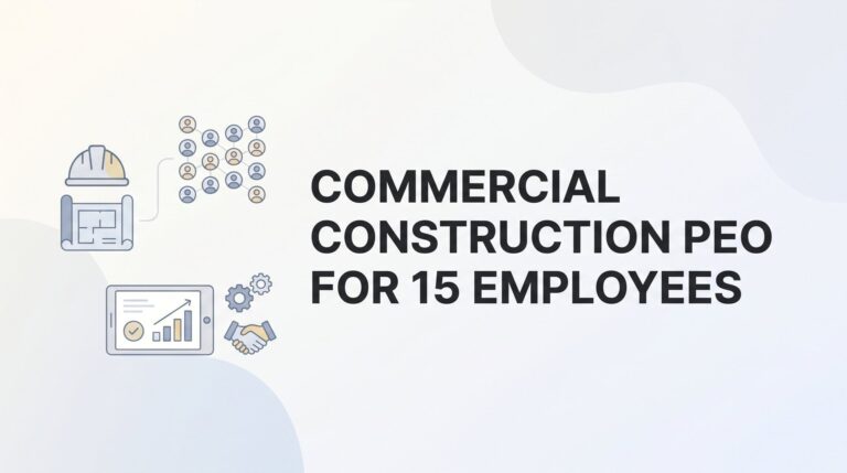 7 Strategies for Choosing a Commercial Construction PEO at 15 Employees