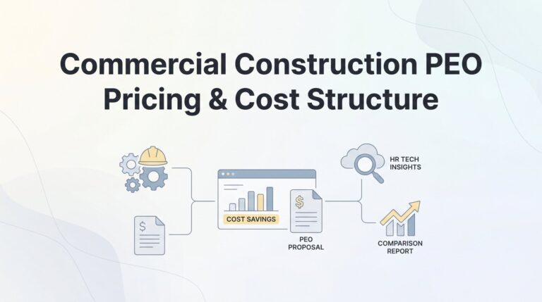Commercial Construction PEO Pricing & Cost Structure: What You’ll Actually Pay