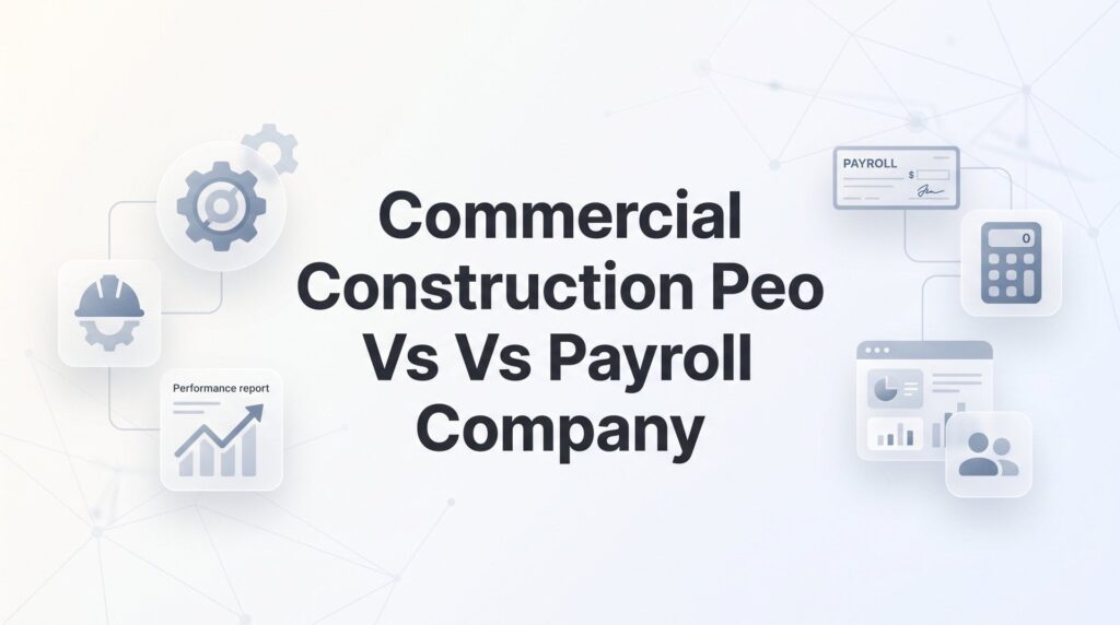 Commercial Construction PEO vs Payroll Company: 8 Best Options Compared for 2026