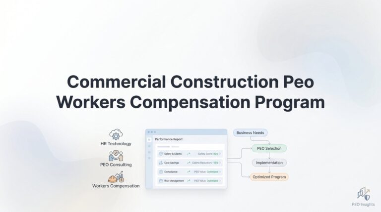Commercial Construction PEO Workers Compensation Programs: What Contractors Actually Need to Know