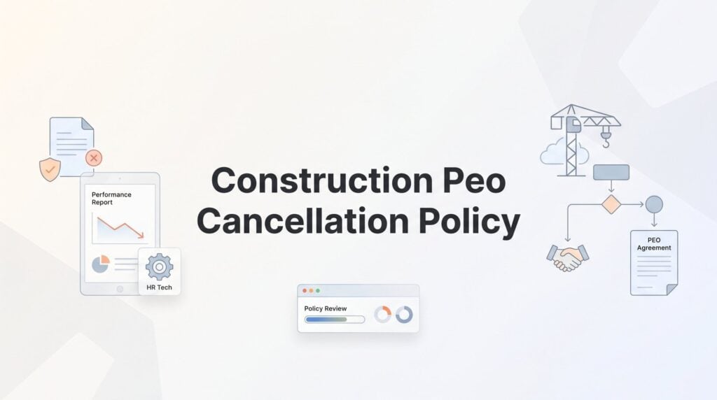 Construction PEO Cancellation Policy: What Contractors Need to Know Before Signing