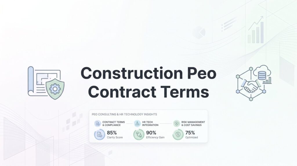 Construction PEO Contract Terms: What to Negotiate Before You Sign