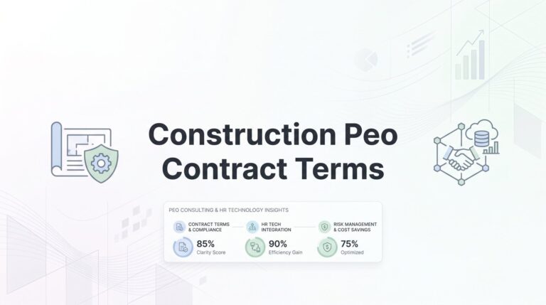 Construction PEO Contract Terms: What to Negotiate Before You Sign