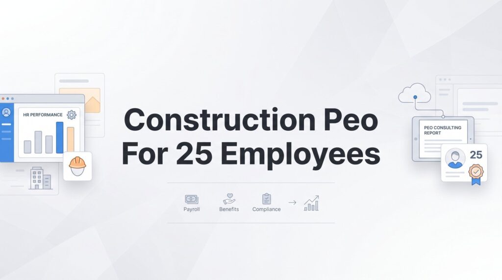7 Strategies for Choosing a Construction PEO When You Have 25 Employees