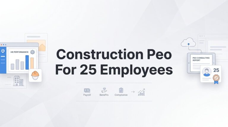7 Strategies for Choosing a Construction PEO When You Have 25 Employees
