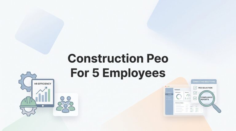 5 Smart Strategies for Finding the Right Construction PEO When You Only Have 5 Employees