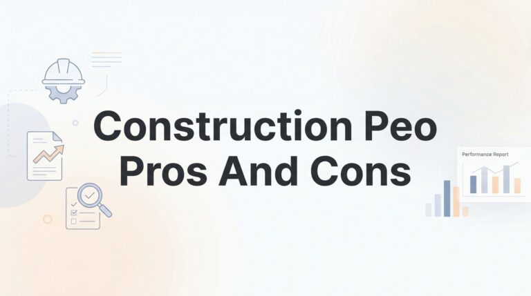 Construction PEO Pros and Cons: What Contractors Actually Need to Know