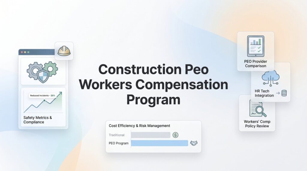 Construction PEO Workers Compensation Programs: What Contractors Actually Need to Know