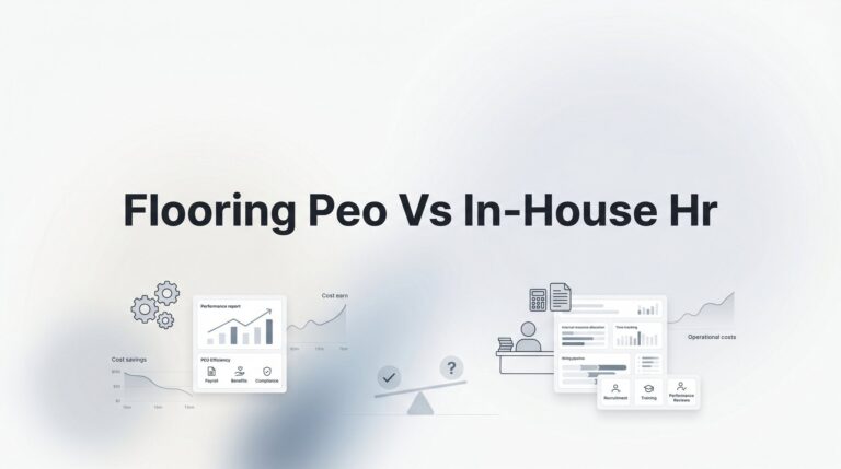 Flooring PEO vs In-House HR: 7 Decision Factors That Actually Matter
