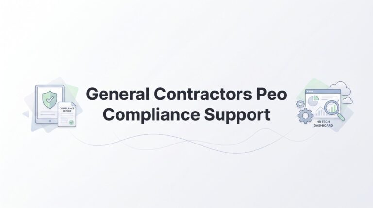 General Contractors PEO Compliance Support: What It Actually Covers and When It Falls Short
