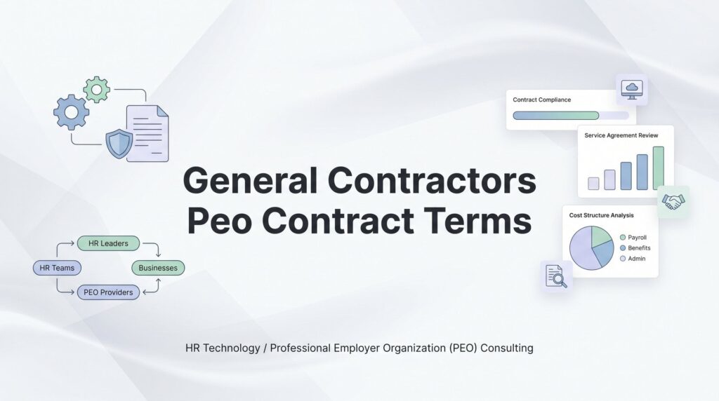 General Contractors PEO Contract Terms: What to Negotiate Before You Sign