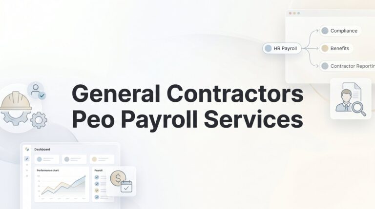 General Contractors PEO Payroll Services: What Actually Changes for Your Business