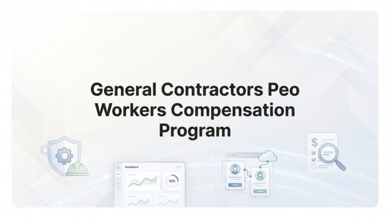 General Contractors PEO Workers Compensation Program: What It Actually Covers and When It Makes Sense
