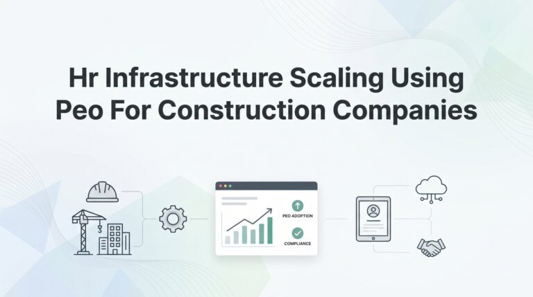How to Scale HR Infrastructure Using a PEO for Your Construction Company