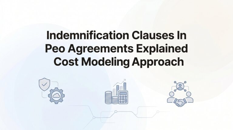 Indemnification Clauses in PEO Agreements Explained: A Cost Modeling Approach