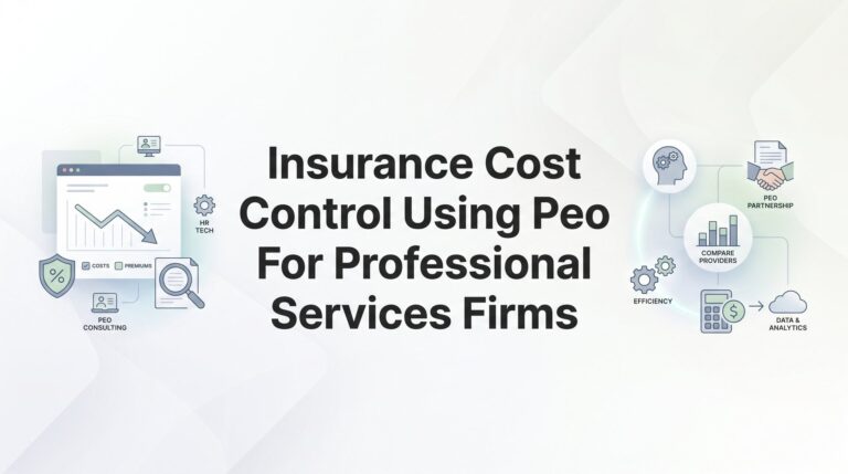 How to Control Insurance Costs Using a PEO: A Step-by-Step Guide for Professional Services Firms