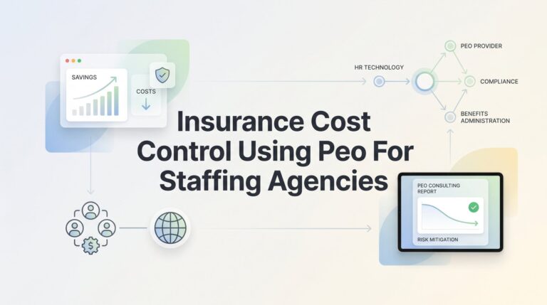 How to Control Insurance Costs Using a PEO: A Staffing Agency Guide