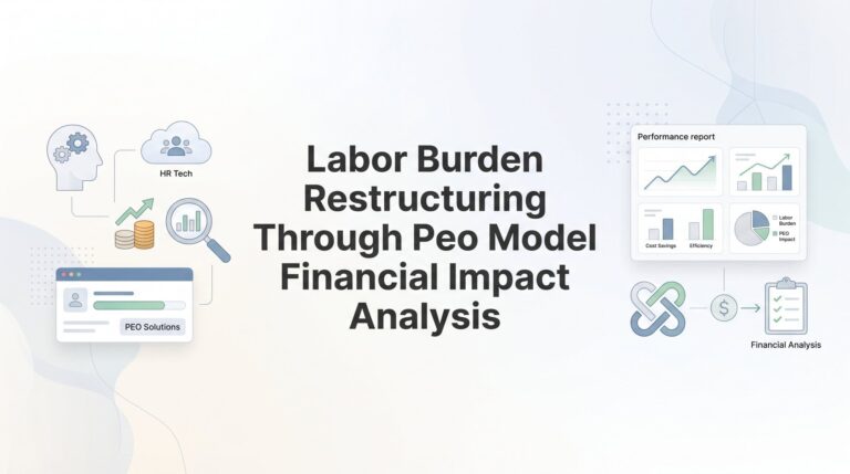How to Analyze Labor Burden Restructuring Through a PEO Model: A Financial Impact Framework