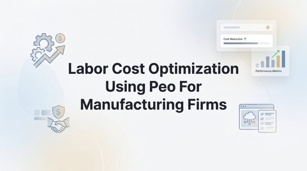 How to Cut Manufacturing Labor Costs with a PEO: A Practical 6-Step Framework
