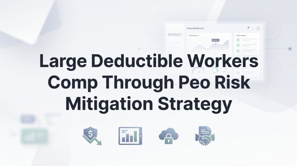How to Structure Large Deductible Workers Comp Through a PEO: A Risk Mitigation Playbook