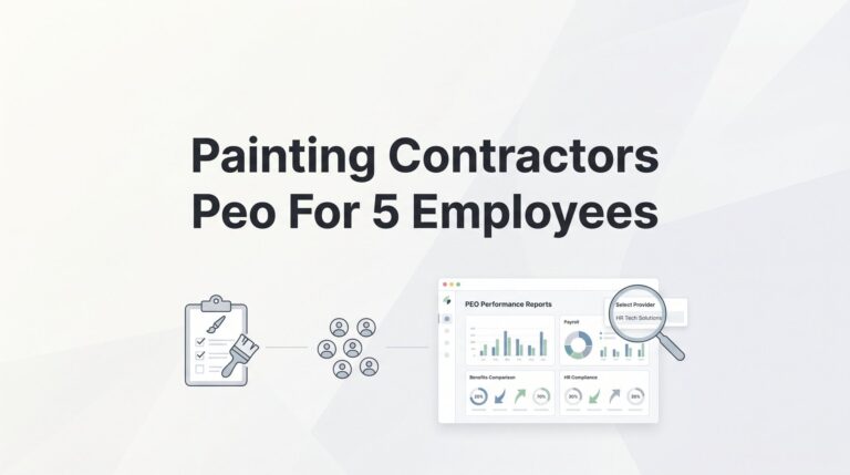 5 Smart Strategies for Painting Contractors with 5 Employees Considering a PEO