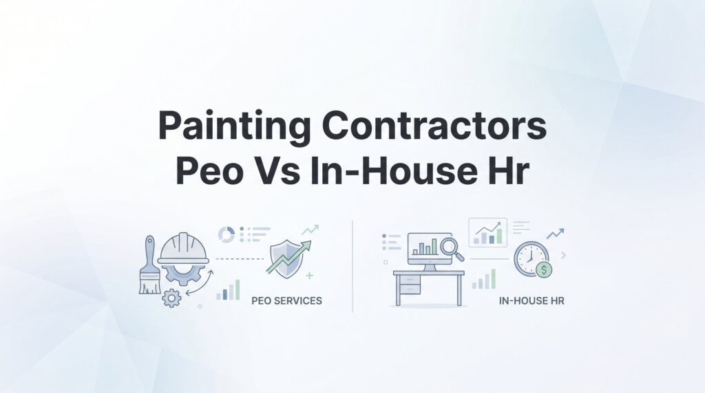 Painting Contractors PEO vs In-House HR: 7 Decision Factors That Actually Matter