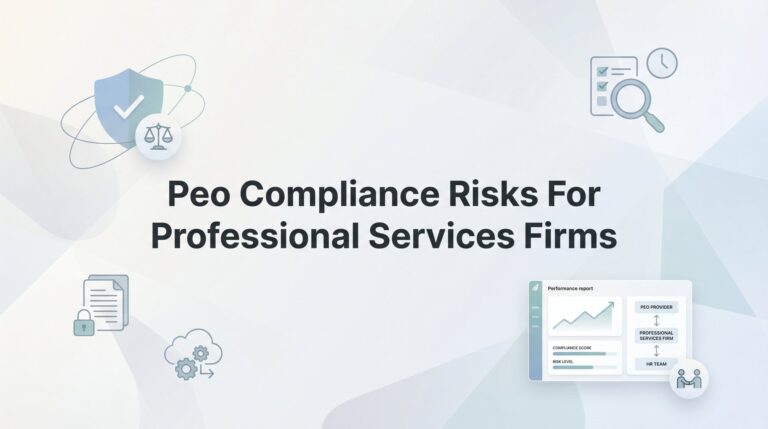 PEO Compliance Risks for Professional Services Firms: What Partners and Owners Actually Need to Know