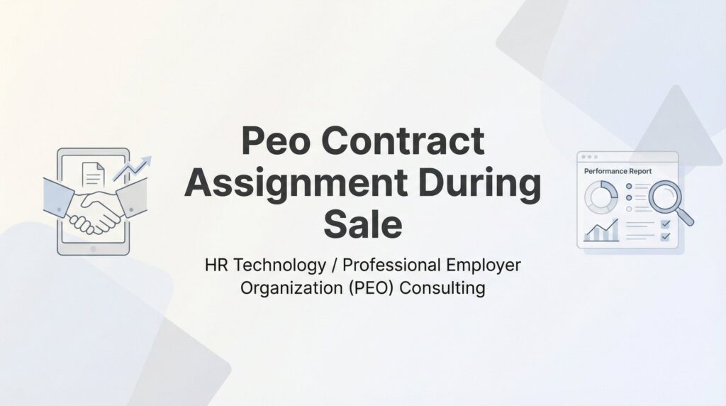 PEO Contract Assignment During Sale: What Business Owners Need to Know