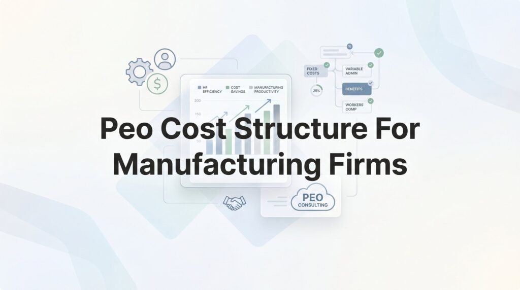 PEO Cost Structure for Manufacturing Firms: What Actually Drives Your Pricing