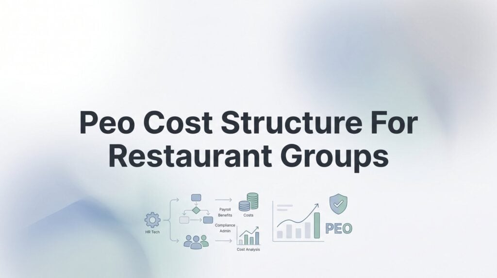 PEO Cost Structure for Restaurant Groups: What Multi-Unit Operators Actually Pay
