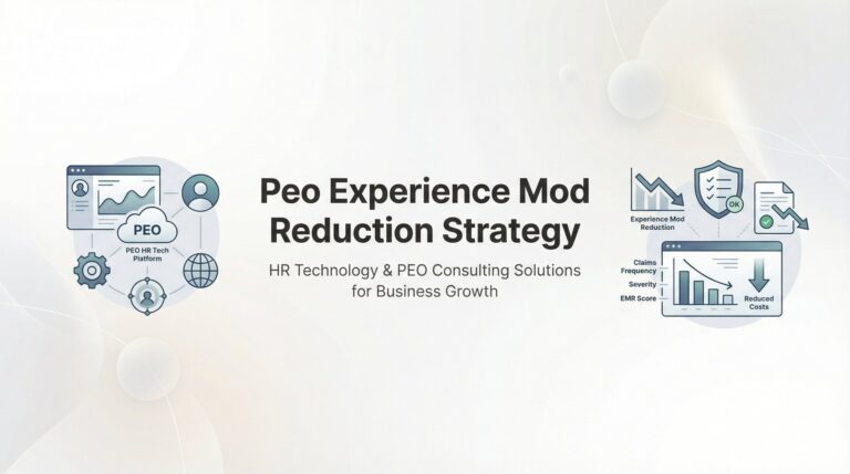 How to Lower Your Experience Mod Through Your PEO: A Step-by-Step Strategy