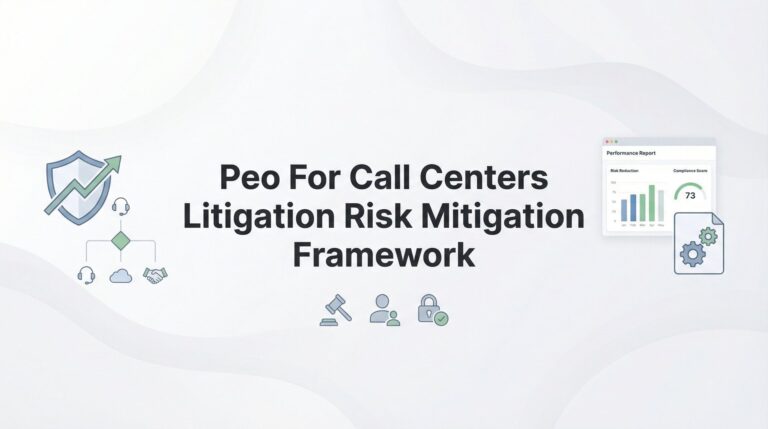 How to Build a Litigation Risk Mitigation Framework for Your Call Center Using a PEO