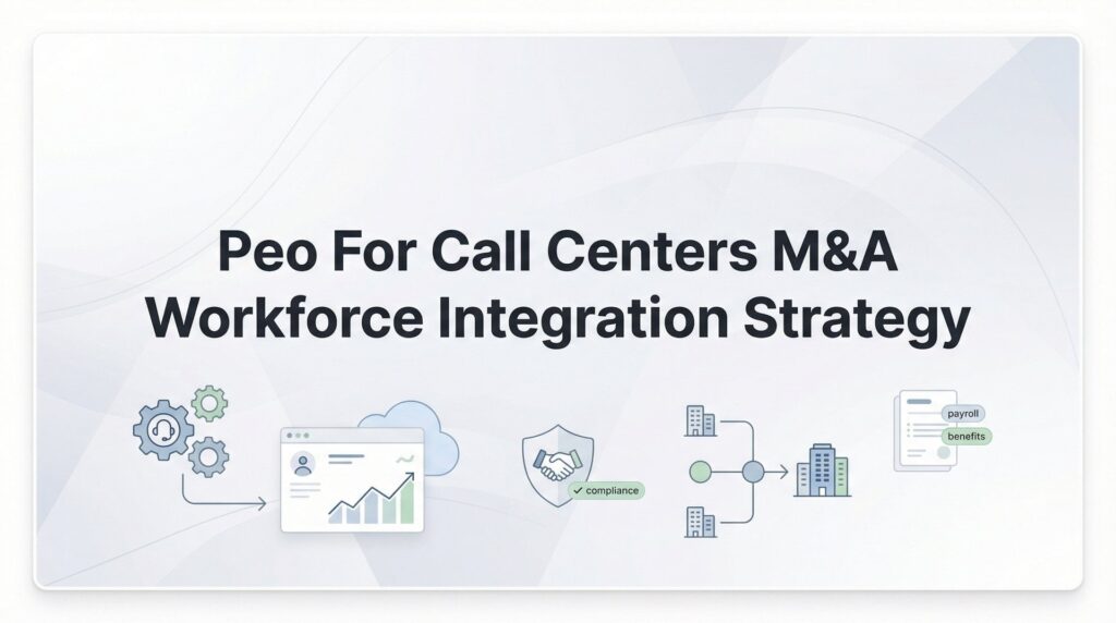 PEO for Call Centers: M&A Workforce Integration Strategy That Actually Works