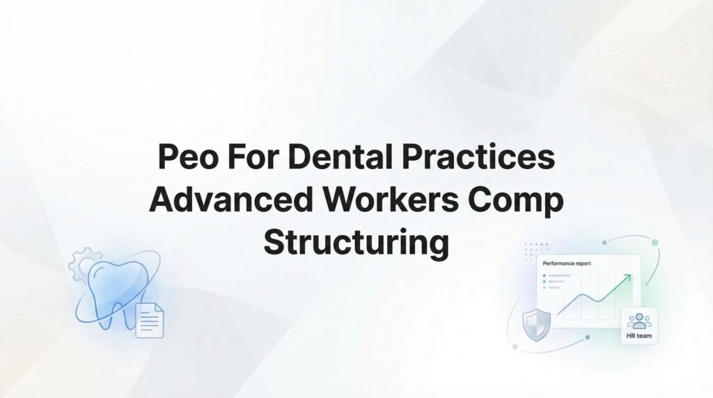 7 Advanced Workers Comp Structuring Strategies for Dental Practices Using a PEO